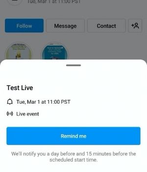 Reminder LIVE Video
