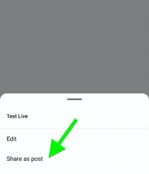 Share as post option